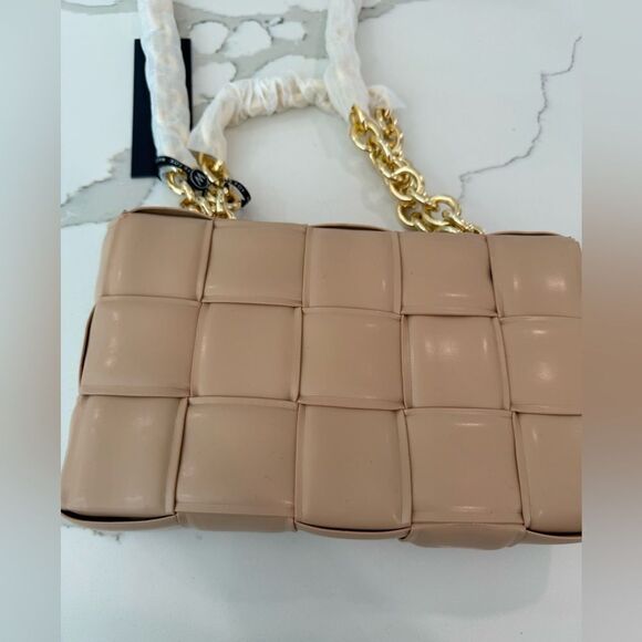 White Fox Beige Purse quilted look - Picture 3 of 7